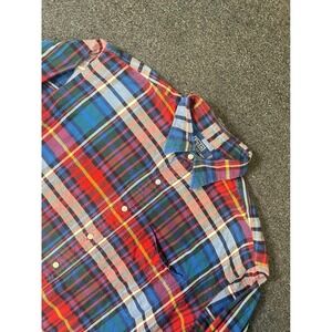 Polo Ralph Lauren Lowell Sport Plaid Shirt Multicolor Mens Large Tall Pony Dress